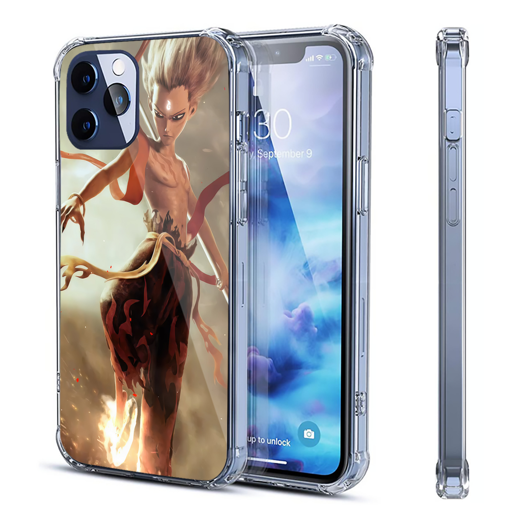 （画像用） Ne Zha 2 ナタ 魔童の大暴れ 【iPhone 12シリーズ対応】透明スマホケース（クリアソフトケース）